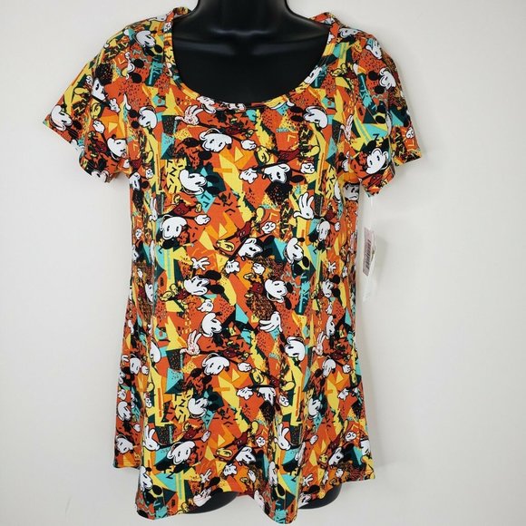 Lularoe Disney XS Classic T Mickey Mouse Orange - Picture 7 of 7